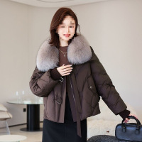 外穿新款毛领短款可拆卸显瘦冬季外套鸭绒羽绒服90时尚