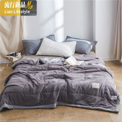 可机洗水洗棉夏被空调被夏凉被被子春秋双人薄款夏季薄夏天单人 三维工匠