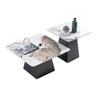 中豫鑫泽ZYXZ5041426 意式岩板组合茶几现代简约创意茶几