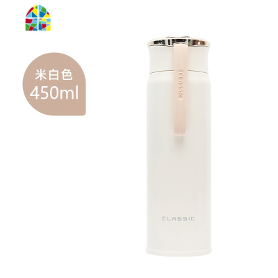 保温杯女士便携创意个性潮流高颜值水杯北欧ins学生小巧可爱 FENGHOU 墨浅灰色-310ml