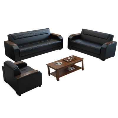 悦兴诚商务沙发套装185*78*78cm(1+2+3+长茶几)套