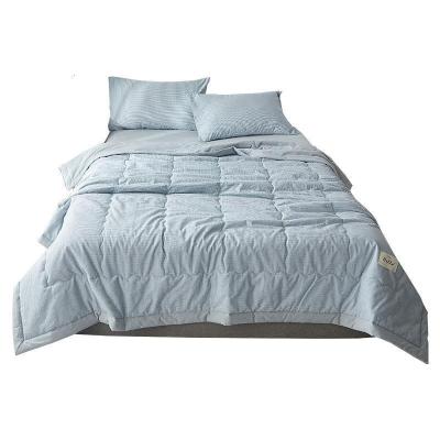 薄款夏季水洗被子可机洗夏天全棉全棉4 四件套空调夏凉被春秋