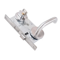 历途科技防火门锁201不锈钢铜芯单开 把