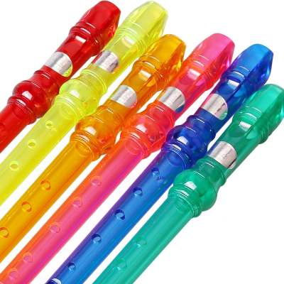 天鹅(TianE)竖笛六孔八孔小学生儿童初学者成人练习演奏6孔8孔乐器竖笛子六孔(黄色）