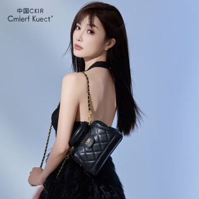 Cmierf Kuect(中国CKIR)经典盒子手提单肩链条女包CKIR-B2139 经典黑