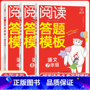 语文阅读答题模板 国一 [正版]初中语文阅读理解答题模板七八九年级 初一二三上下册人教版讲解基础重难点知识解题满分答题技