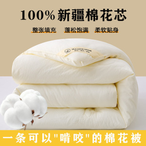 新疆棉花被子被芯春秋被学生宿舍四季通用单人冬季加厚保暖四季被