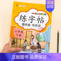 [6年级下册]同步练字帖 [正版]一年级二年级练字帖小学生三年级四五六年级字帖上册下册每日一练人教版小学练字本语文生字同