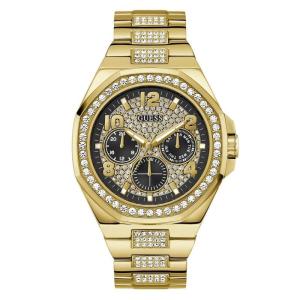 GUESS 男士金色气垫石英腕表复古潮流商务简约手表