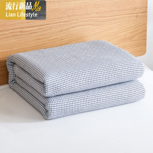 棉毛巾被棉毛巾毯单人双人空调毯午睡毯沙发毯办公室卧室毛毯 三维工匠