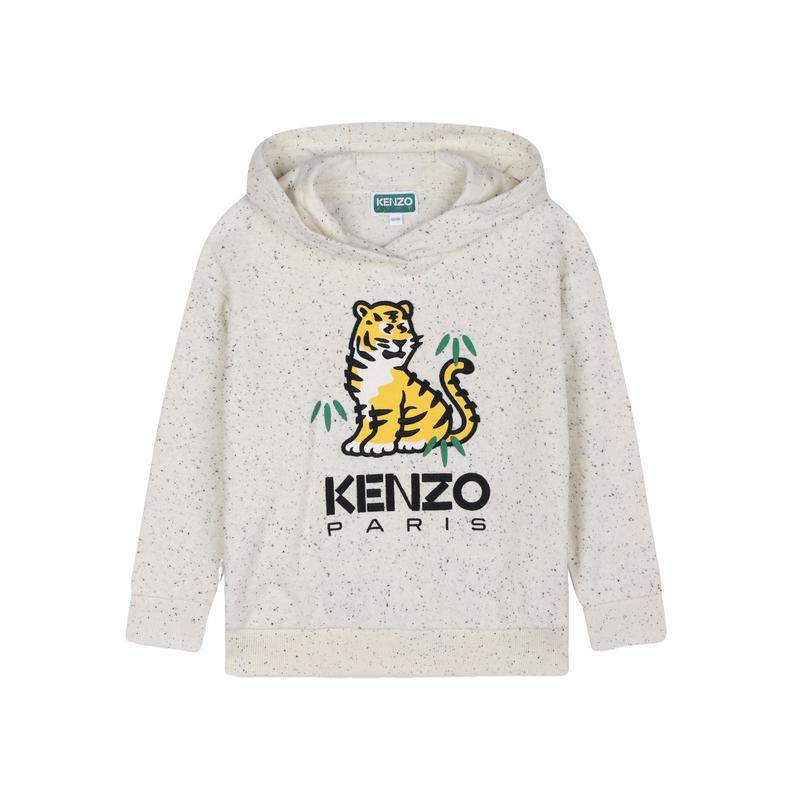 高田贤三(Kenzo)男童长袖卫衣带帽棉涤混纺舒适休闲运动套头衫