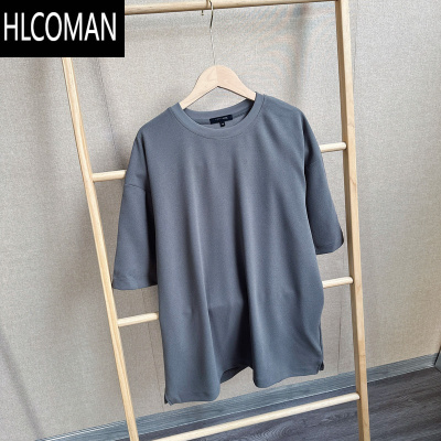 HLCOMANGW日单 夏季新款男士简约圆领短袖T恤垂顺凉快休闲宽松上衣