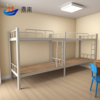 鼎南 上下铺四人位 优质冷轧钢4人高低床上下铺员工学生宿舍工地公寓