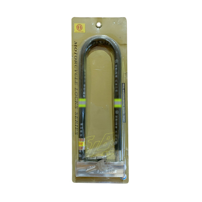 波斯(BOSI) 荧光系列U型摩托车锁 77x295mm 把