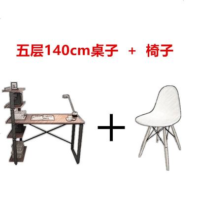 电脑桌台式家用简约小书桌书架组合卧室简易写字台学生学习桌