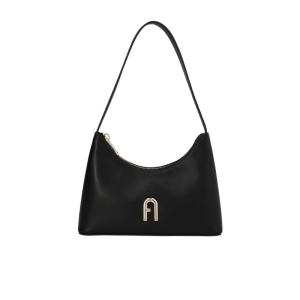 FURLA女款真皮单肩包百搭时尚实用性强内里随机发货皮质斜挎包 黑色