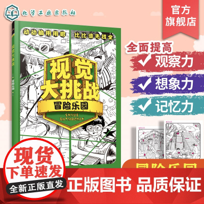 正版 视觉大挑战 冒险乐园 3-10岁儿童视觉挑战益智游戏书 幼儿专注力训练宝宝左右脑开发早教书 学前益智启蒙培养专注力