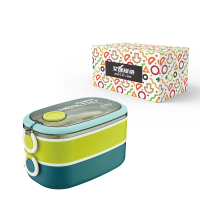 艾逸瑶选 凯里尼亚双层不锈钢饭盒 CJ-21039