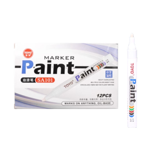 东洋油漆笔SA101白色 12支盒装