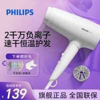 飞利浦(PHILIPS)吹风机元气小花筒家用大功率吹风筒可折叠恒温护发负离子吹风机 BHD378/05SN