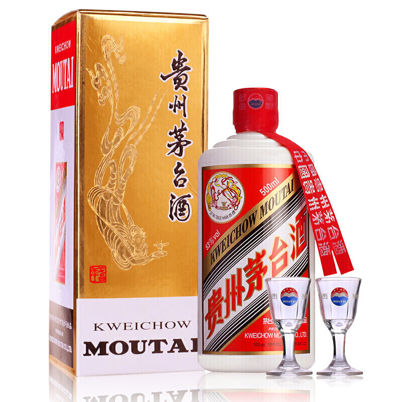 茅台 飞天茅台 53度酱香型 500ml单瓶装白酒(年份随机)