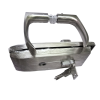 vzi 玻璃门白钢锁 304不锈钢 套