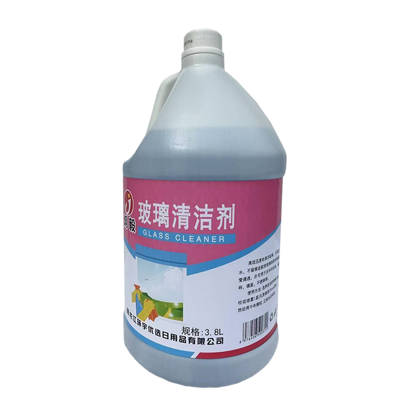 炯毅 多功能玻璃清洁剂玻璃水不留水痕去污防尘大桶强力清洗 玻璃清洁剂 3.8L 桶