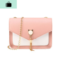 韩国夏天包包女2020新款网红百搭时尚单肩斜挎清新学生链条小方包NEW LAKE女斜挎包