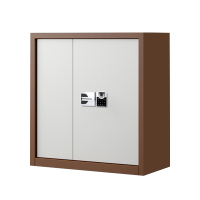 鑫升顺指纹电子保密柜钢制密码文件柜档案柜办公柜矮柜保密资料柜单节咖白国保指纹