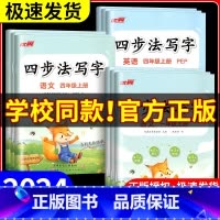 四步法写字 英语[通用版] 六年级上 [正版]2024秋季新版四步法写字语文英语临写本小学一年级二年级三年级四年级五年