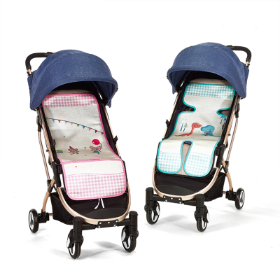 百爱婴儿车凉席冰丝夏季宝宝手推车餐椅通用儿童凉席