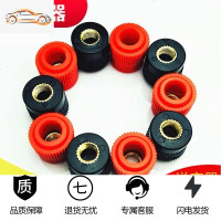 [补贴10%]逆变器手按开关三线防水手捏式树脂款触点纯铜升压器电子机头配件 桔红色 线柱红黑螺帽10个 220V