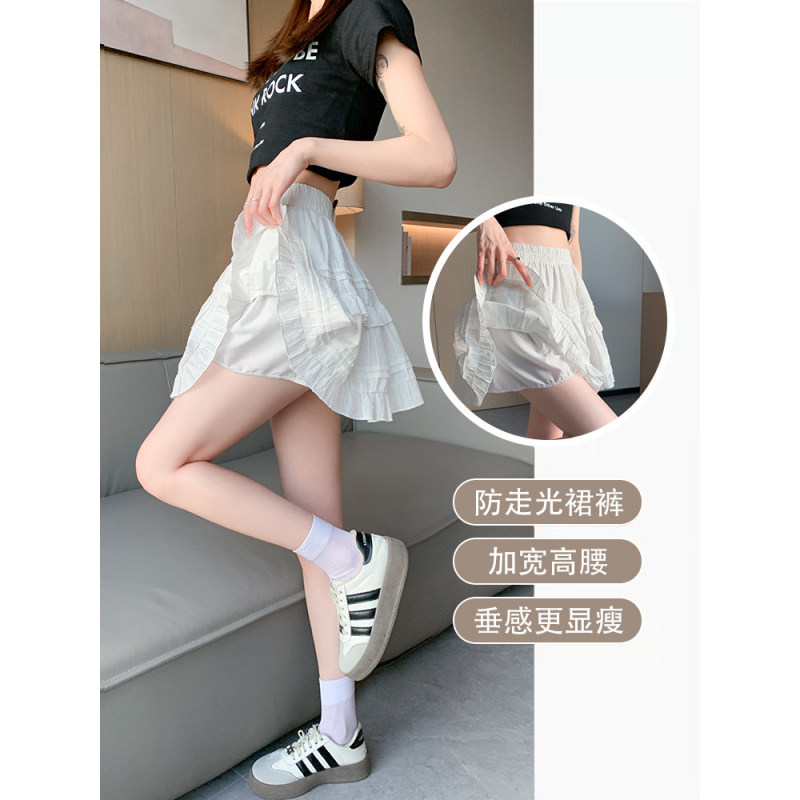 白色蕾丝短裙女2026新款夏季芭蕾蛋糕裙小个子高腰a字蓬蓬半身裙