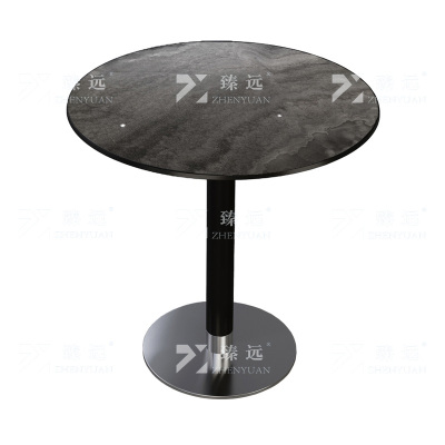 臻远 ZY-VC112704 洽谈桌岩板餐桌 800*800*750 单位:1张