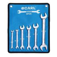 卡尔 航空级全抛光双开口扳手组套