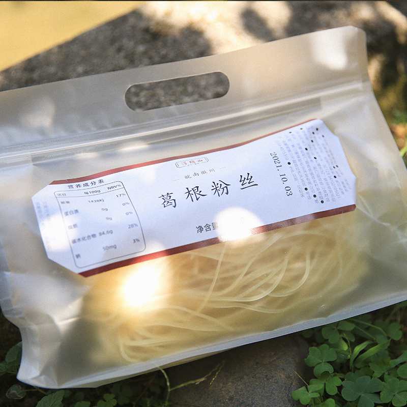 浔隐山 葛根粉丝 徽州野生葛根制 0脂细厥根蕨根粉凉拌葛根酸辣非土豆宽川粉丝粉条 250g/袋