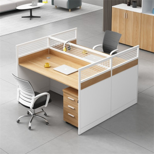 豫亨 双人位含柜不含椅 职员办公桌屏风电脑桌工位