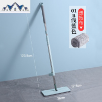 免手洗平板拖把大家用懒人干湿两用拖地木地板一拖净墩布拖布 三维工匠