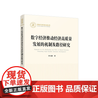 正版 数字经济推动经济高质量发展的机制及路径研究 钞小静著 人民出版社