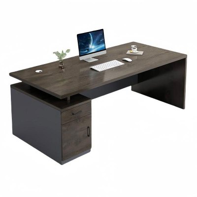 鑫睿辉 木质 办公桌 1400*600*750mm 黑色 张