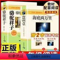 [配套人教版 2册]海底+骆驼 [正版]海底两万里和骆驼祥子原著老舍七年级下册老师小学生课外阅读必读书籍初中生文学名著全