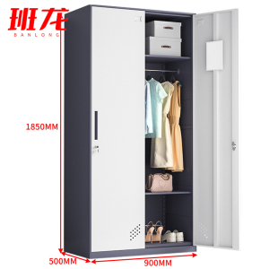 班龙更衣柜二门台