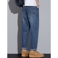 四季款港风哈伦牛仔裤男宽松街潮复古时尚高级感老爹裤基础款