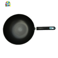 传统手工铁锅平底家用炒菜锅老式燃气灶煤气灶适用真不锈铸铁锅 FENGHOU 32厘米真不锈单手柄加附耳黑色无盖炒锅