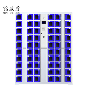 铭威盾智能手机柜存放柜充电柜存包柜储物柜60门充电透明款
