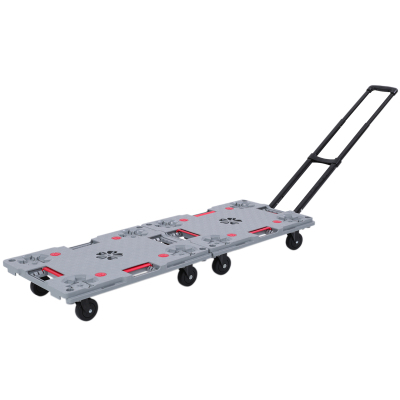 小拖车阿斯卡利(ASCARI)搬运车手推车平板车拉货手拉车家用便捷行李车小60*40带拉杆*1+无拉杆*1灰色灰色