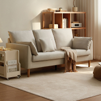 全友家居现代简约直排布艺沙发客厅家用小户型休闲双人小沙发