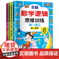 儿童数学思维训练书全套4册 幼儿园中班大班数学练习册 幼儿奥数启蒙逻辑思维教具全脑开发书籍 幼小衔接教材一日一练专项训练