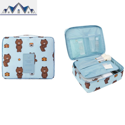 网红化妆包旅行出差防水洗漱包内衣包鞋袋女可爱便携大容量收纳袋 三维工匠收纳包