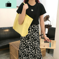 新款包包女2020单肩包大容量上班族拿坡里淡奶油托特包手提大包NEW LAKE 拿坡里黄女士单肩包